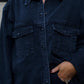 Love Laura Denim Shacket In Black Wash