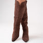 Love Laura Western Boot In Chocolate