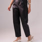 Ella Faux Leather Trousers In Black