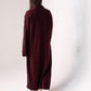 Ella Longline Cardigan In Wine