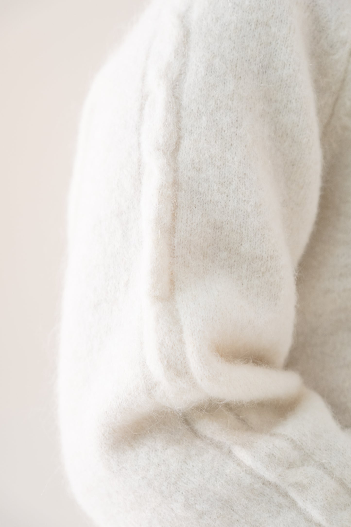 Ella Round Neck Jumper In Cream