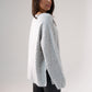 Ella V-Neck Jumper In Grey
