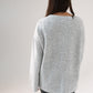 Ella V-Neck Jumper In Grey