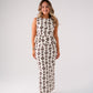 Elsa Aztec Print Top In Ivory