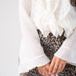 Elsa Embellished Ruffle Blouse In Ivory