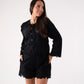 Elsa Embroidered Trim Shirt In Black