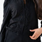 Elsa Embroidered Trim Shirt In Black