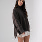 Elsa High Neck Jumper In Chocolate