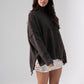 Elsa High Neck Jumper In Chocolate