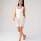 Elsa Lace Trim Shorts In Cream
