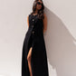 Elsa Longline Waistcoat In Black