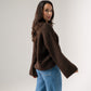 Elsa Round Neck Jumper In Coffee