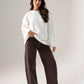 Elsa Round Neck Jumper In White