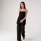 Elsa Wide Leg Lace Trousers In Black