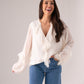 Elsa Frill Detail Shirt In Cream
