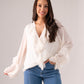 Elsa Frill Detail Shirt In Cream