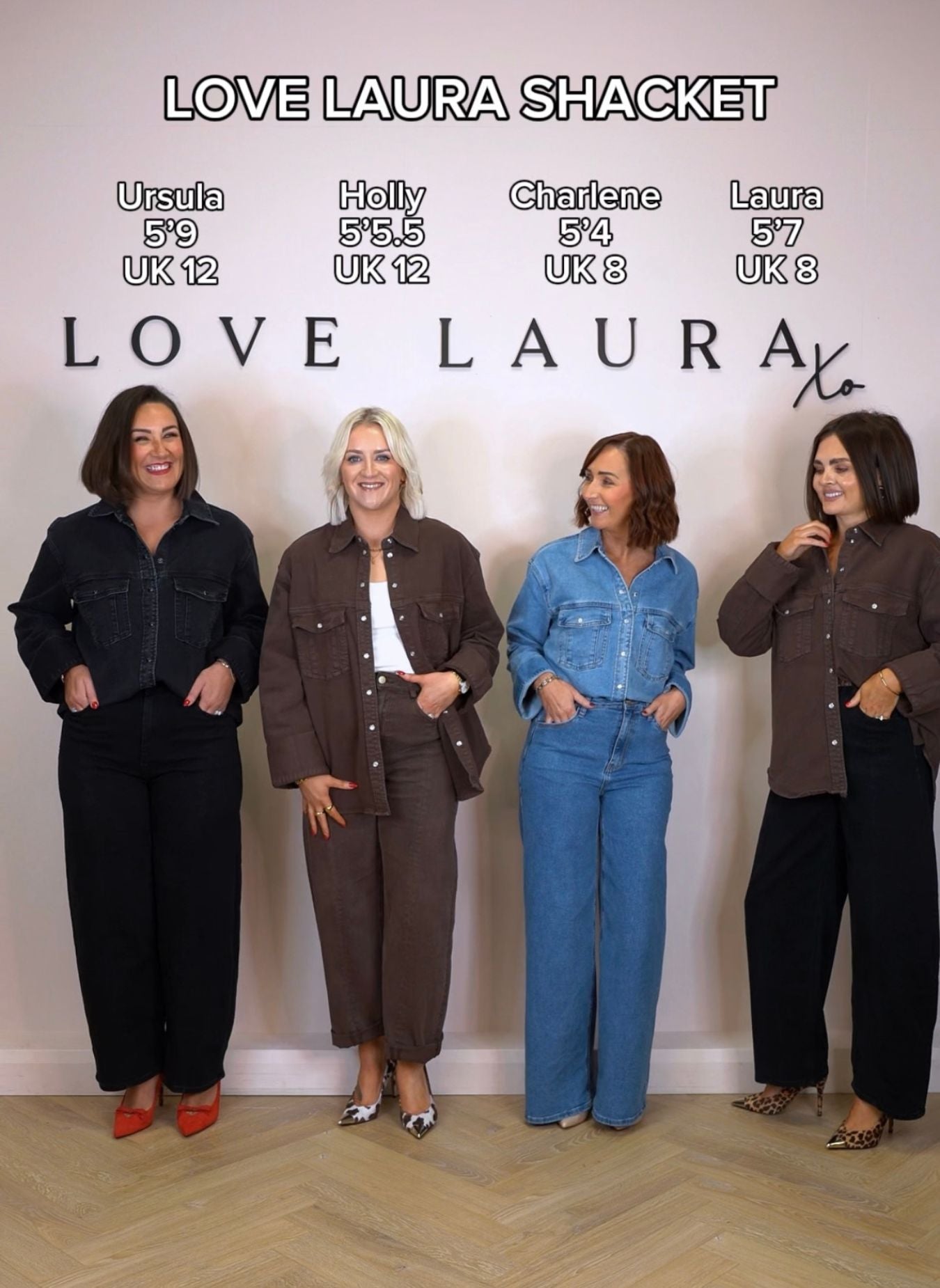 Love Laura Denim Shacket In Black Wash