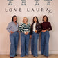 Love Laura Pinstripe Everyday Jeans In Neutral