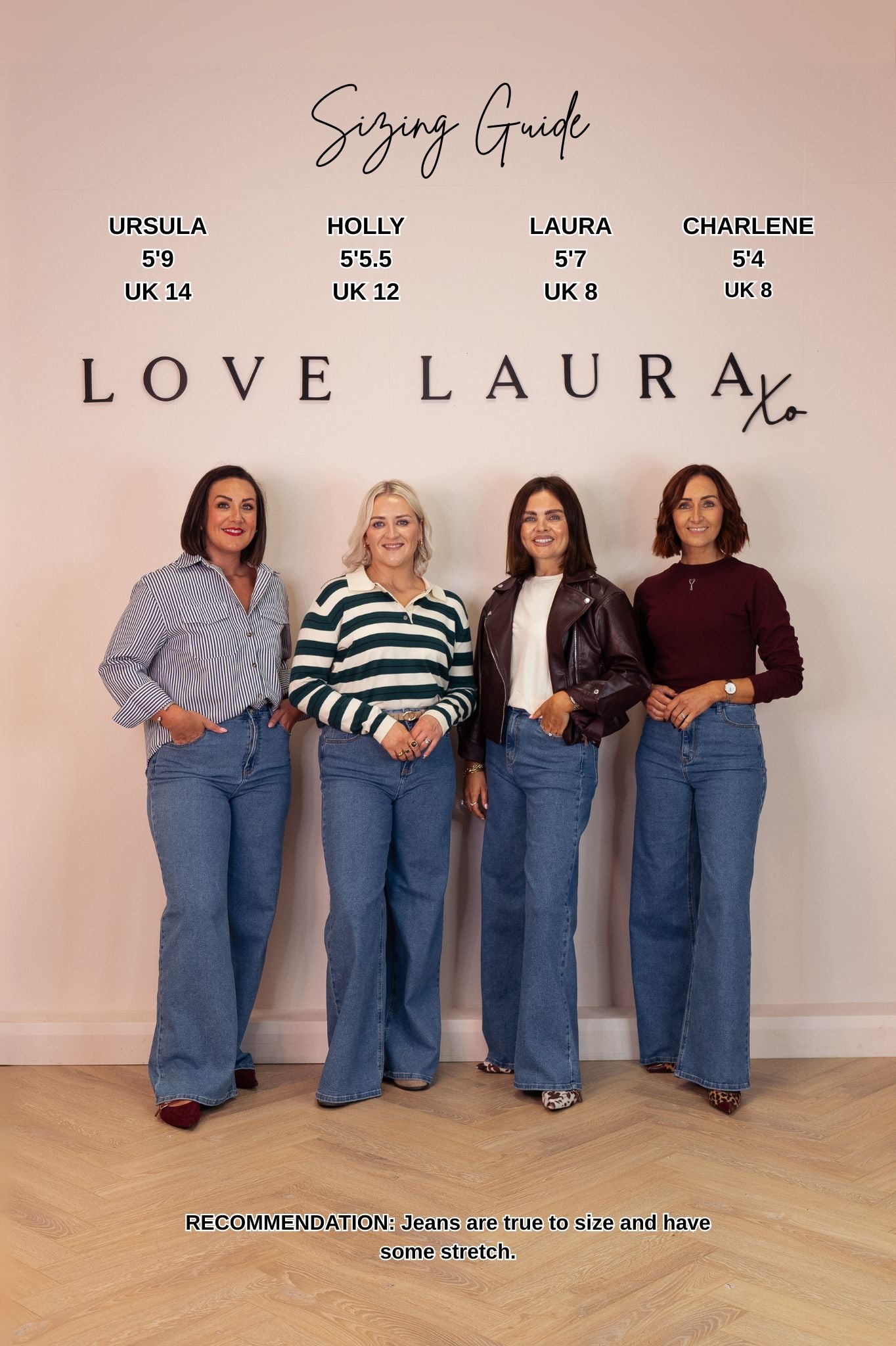 Love Laura Pinstripe Everyday Jeans In Neutral