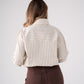 Love Laura Pinstripe Bow Blouse In Nude