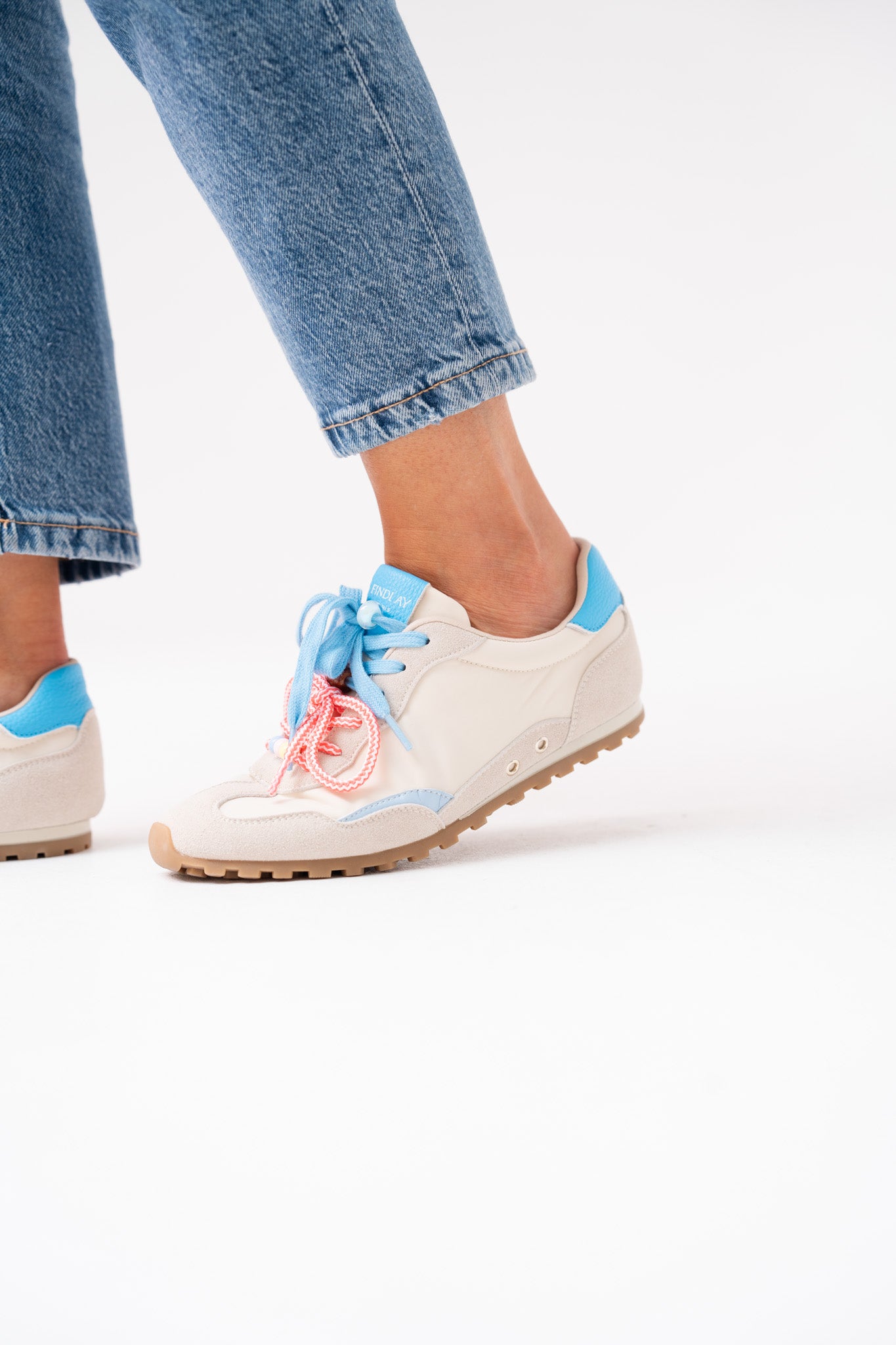 Faith Double Laced Trainers In Neutral