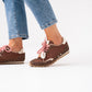 Faith Double Laced Trainers In Leopard