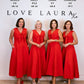 Love Laura Forever Bow Midi Dress in Red
