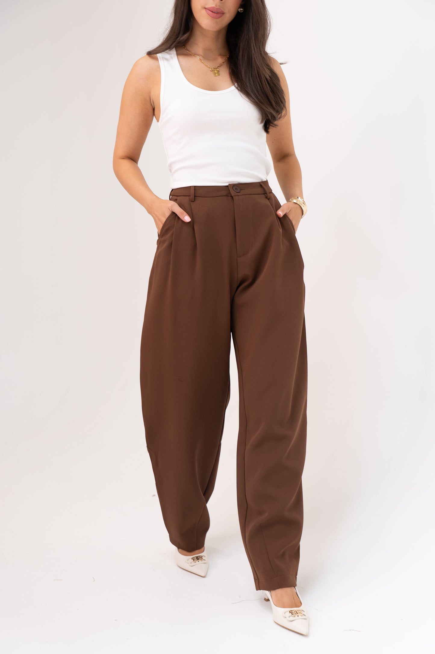 Freya Barrell Trousers In Chocolate