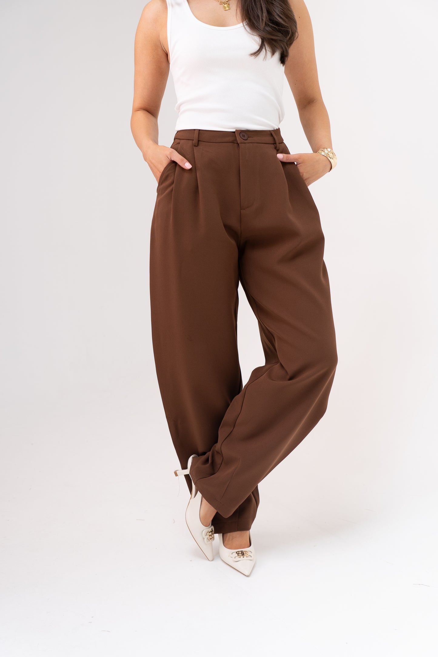 Freya Barrell Trousers In Chocolate