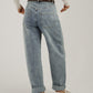 Freya Wide Balloon Jeans in Denim Wash