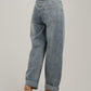 Freya Wide Balloon Jeans in Denim Wash