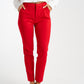 Freya Straight Leg Trousers In Red