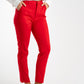 Freya Straight Leg Trousers In Red
