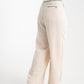 Grace Contrast Waist Trousers In Neutral