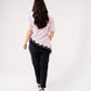 Holly Lace Trim Spotted T-Shirt In Pink