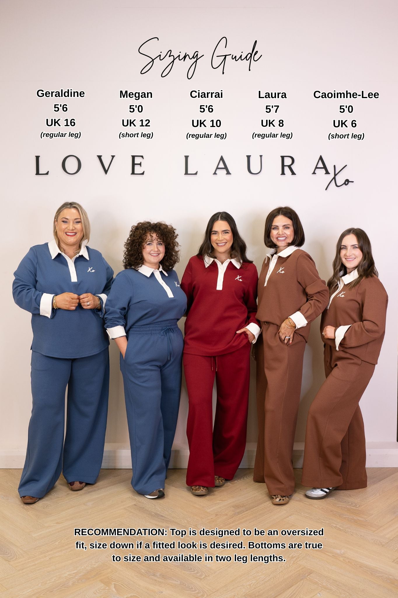 Love Laura Leisure Rugby Top In Dark Red