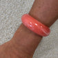 Polly Chunky Resin Bangle In Coral