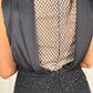Carla Shimmer Tweed Dress In Black