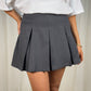 Elsa Pleated Skort In Grey