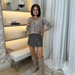 Maria Wrap Skort In Taupe