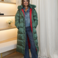 Love Laura Puffa Coat In Green