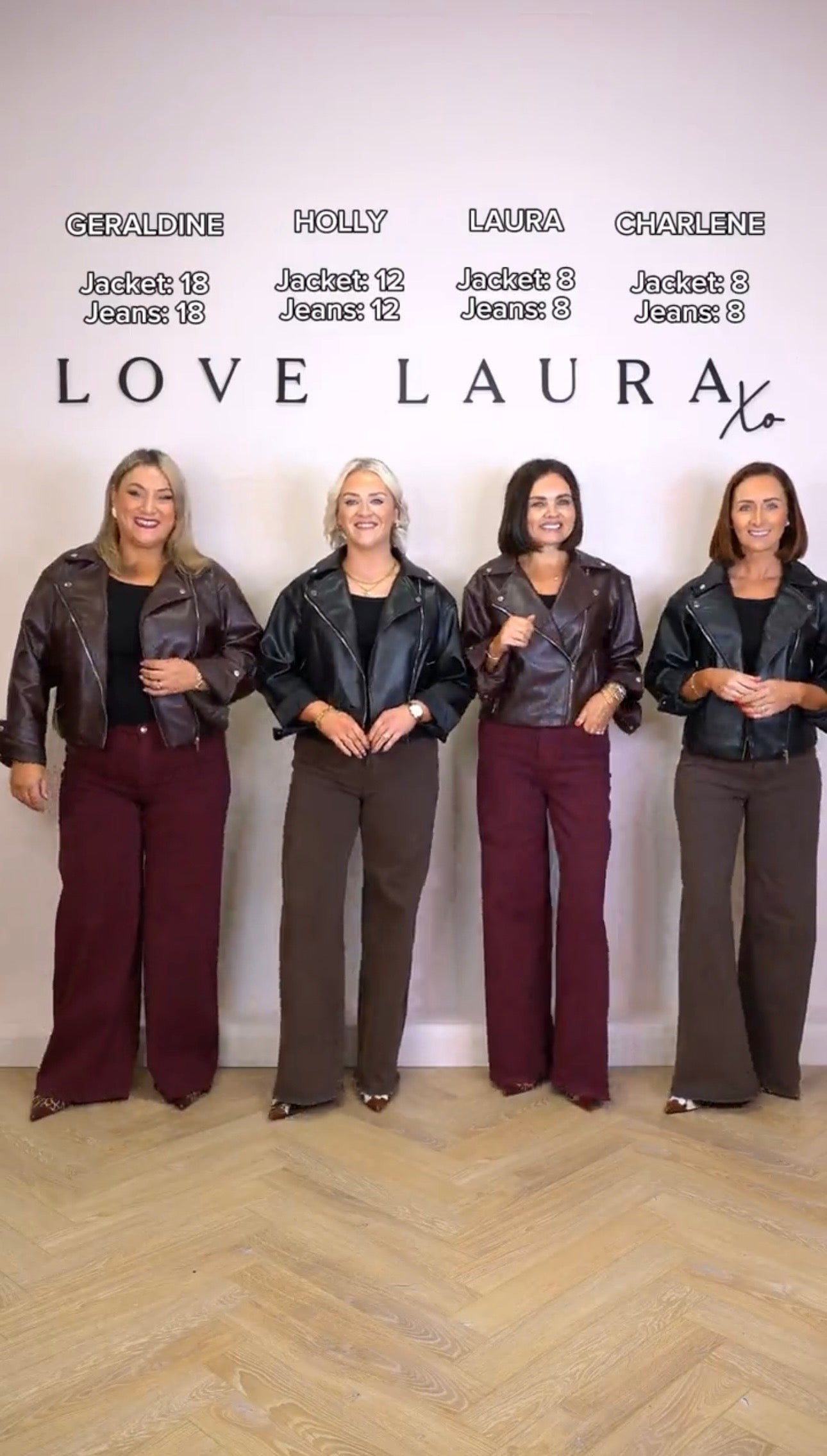 Love Laura Everyday Jeans In Burgundy