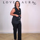 Love Laura Longline Waistcoat In Burgundy