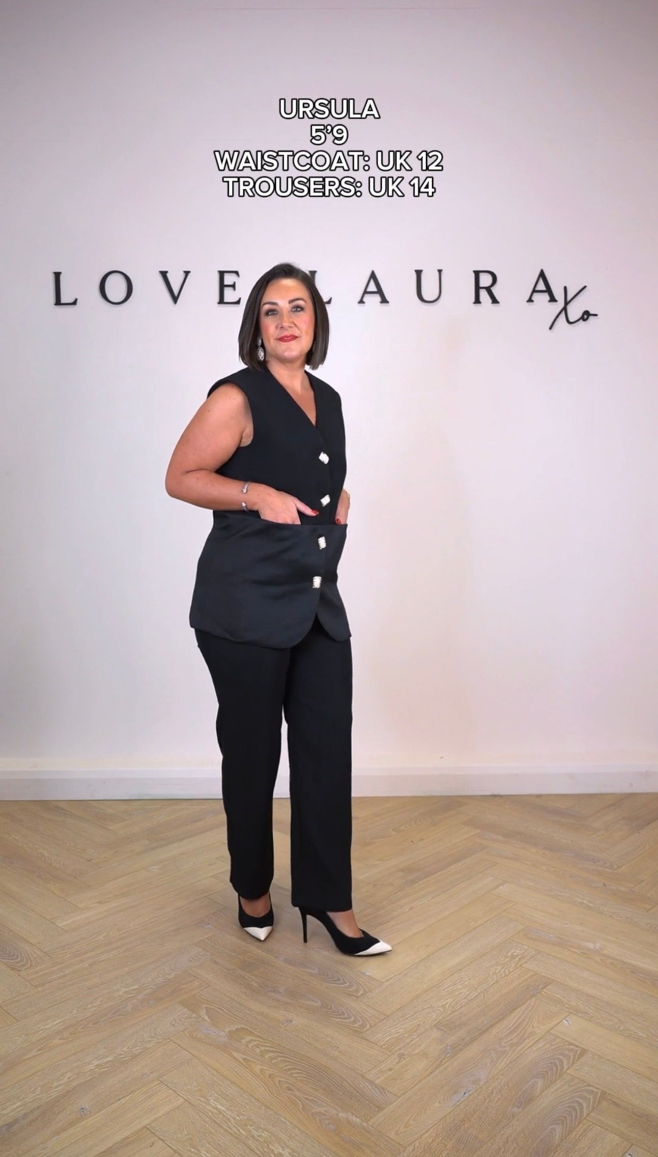Love Laura Longline Waistcoat In Burgundy