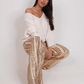 Love Laura Sequin Trouser In Champagne