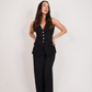 Love Laura Forever Waistcoat In Black