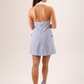 Kiera Halter Blazer Dress In Sky Blue
