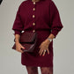 Love Laura Cardigan In Burgundy