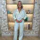 Freya Pleat Front Straight Leg Trouser In Mint