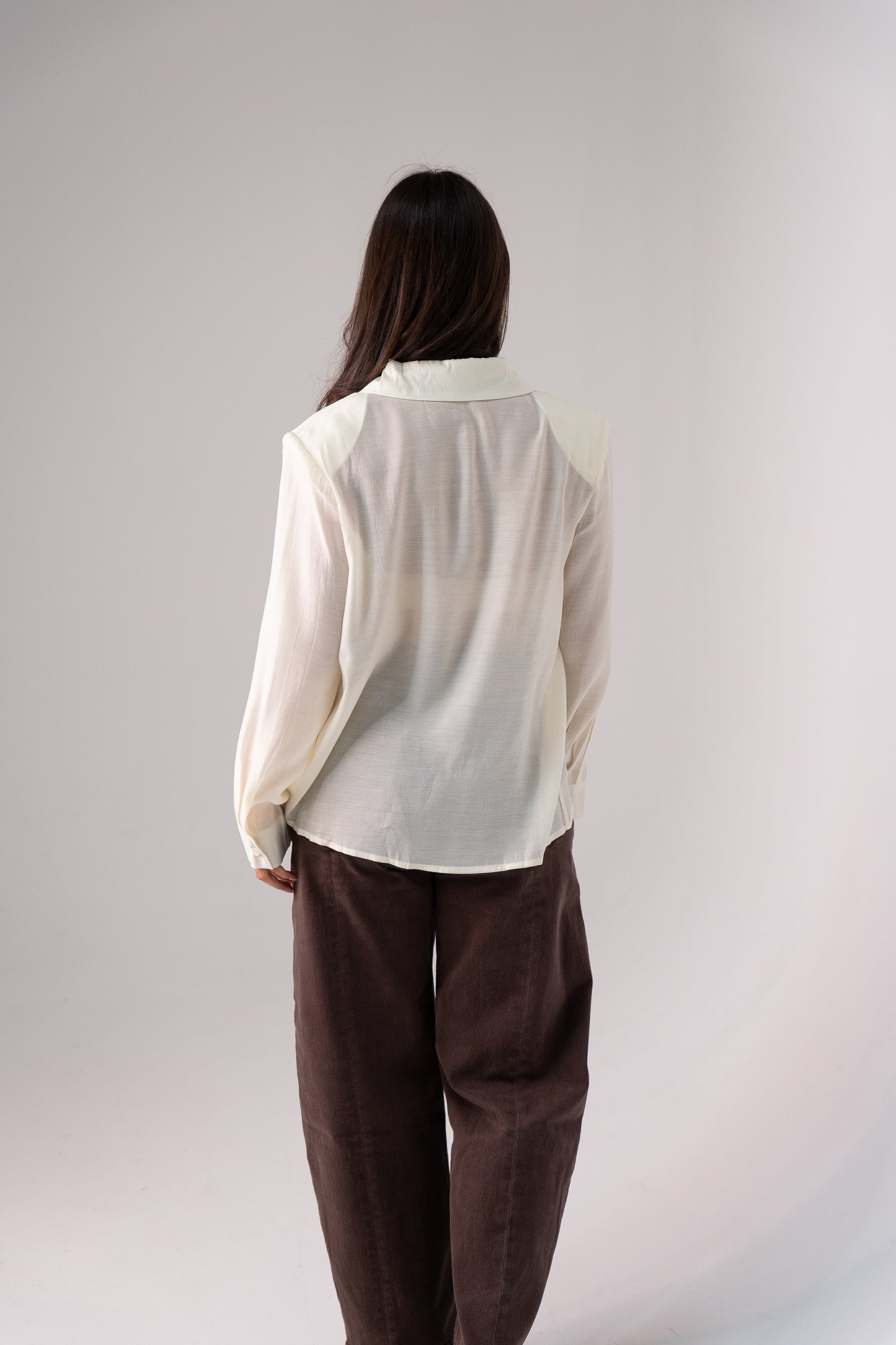 Iris Embroidered Pocket Blouse In Cream